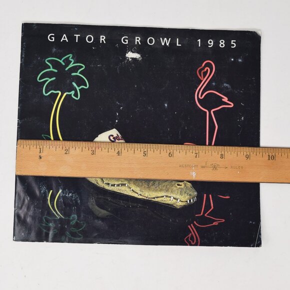 Lot UF University of Florida Gator Growl 1985 Program Homecoming Game Tickets - Picture 9 of 16
